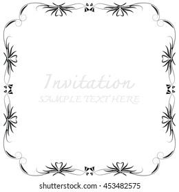 invitation with beautiful designs.