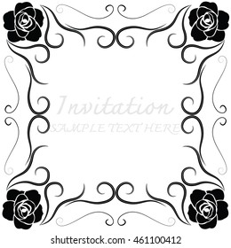 invitation with beautiful designs.