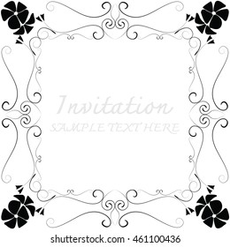invitation with beautiful designs.