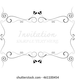 invitation with beautiful designs.