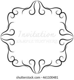 invitation with beautiful designs.
