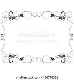 invitation with beautiful designs.