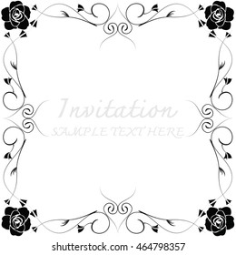invitation with beautiful designs.