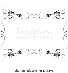 invitation with beautiful designs.