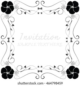 invitation with beautiful designs.