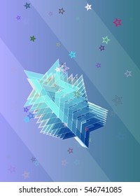 invitation between clear template, brilliant universe at repeat