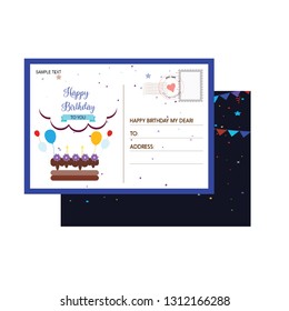 invitation birthday card flower