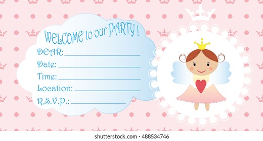 Invitation to the Birthday. Invitation to a party.
