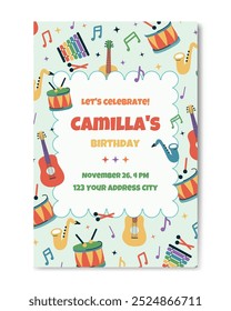 Invitation to a birthday party or celebration in honor of an important event.