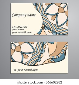 Invitation, business card or banner with text template. Round floral vector ornament. Lace. National pattern.  Islam, Arabic, Indian, turkish, pakistan, chinese, ottoman motifs.