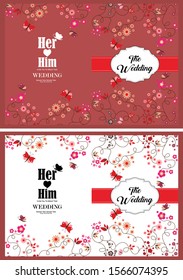 Invitation by flora design. The concept of flora ornaments. Invitation Template