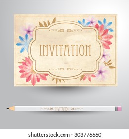 Invitation card.