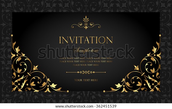 Carte D'invitation : Image Vectorielle De Stock (libre De Droits) 362451539