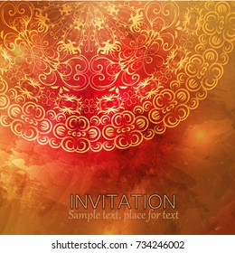  invitation or card with abstract background
