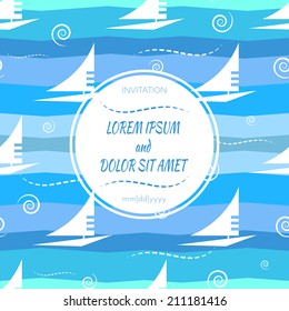 Invitation card with abstract elements. With place for your text.