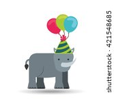 invitation card with animals design 