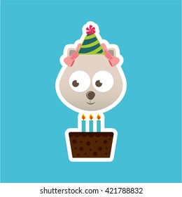 invitation card with animals design 