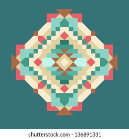 Invitation card with aztec design 2