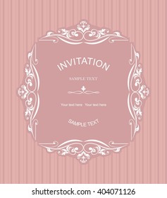 Invitation card Baroque 