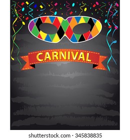 Invitation card for a carnival