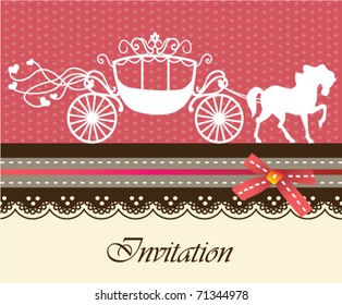 2,129 Wedding invitation card horse Images, Stock Photos & Vectors ...