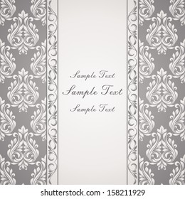 Invitation card in classical style