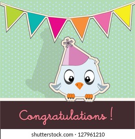 invitation card with congratulations
