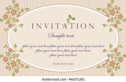 Invitation card design