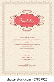 Invitation card design