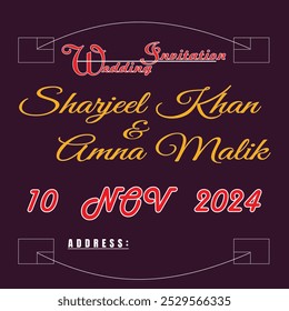 Invitation Card Design Art work