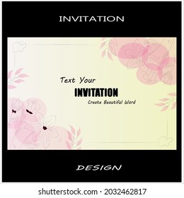 invitation card design for company. invitation card vector art illustration. digital invitation card