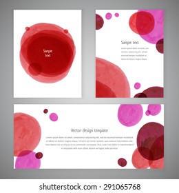 Invitation card design with hand-drawn marker vector spots background. Vector design template for card, letter, banner, menu. Eps10 banner texture background.