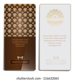 Invitation card design thai art style,Thai vintage vector