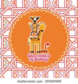 invitation card design, vector illustration eps10 graphic 