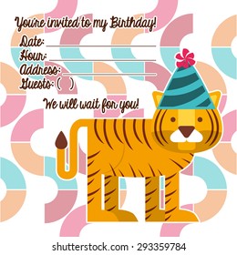 invitation card design, vector illustration eps10 graphic 