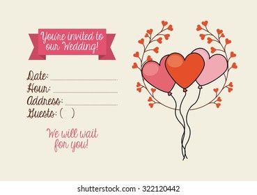 invitation card design, vector illustration eps10 graphic 