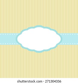 Invitation card design. Vector image.