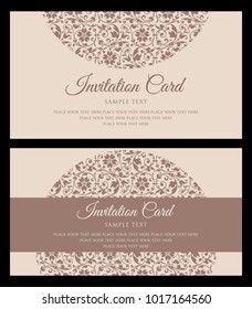 Invitation card design - vintage style