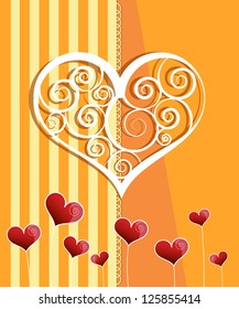 Invitation card design. Wedding card