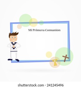 Invitation card for first communion