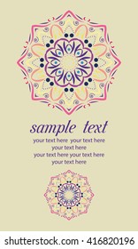 Invitation card with floral pattern eps10