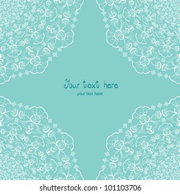 Invitation card. Flower. Template frame design for card. Can be used for packaging, invitations, wedding day decoration, bag template, print for packet, plate.