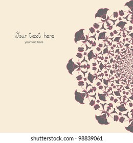  Invitation card. Flower. Template frame design for card. .Can be used for packaging,invitations, wedding day decoration,bag template, print for packet, plate.