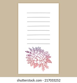 Invitation Card with Flowers