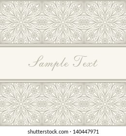 Invitation card with frame
