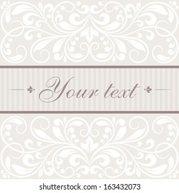 Invitation card with frame. 
