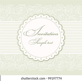 Invitation Card green