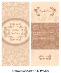 Invitation card , greeting background. Can be used for invitations to any of your ceremony. For example your birthday.