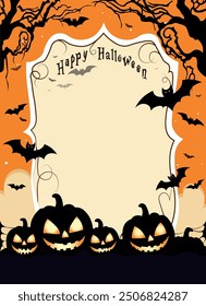invitation card for the Halloween holiday