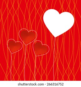 Invitation card with heart